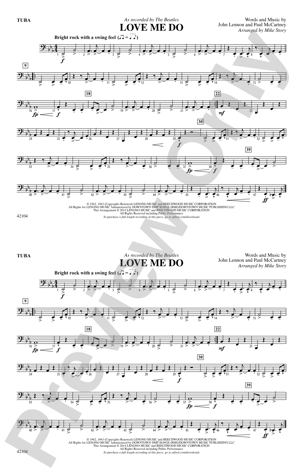 Love Me Do: Tuba
