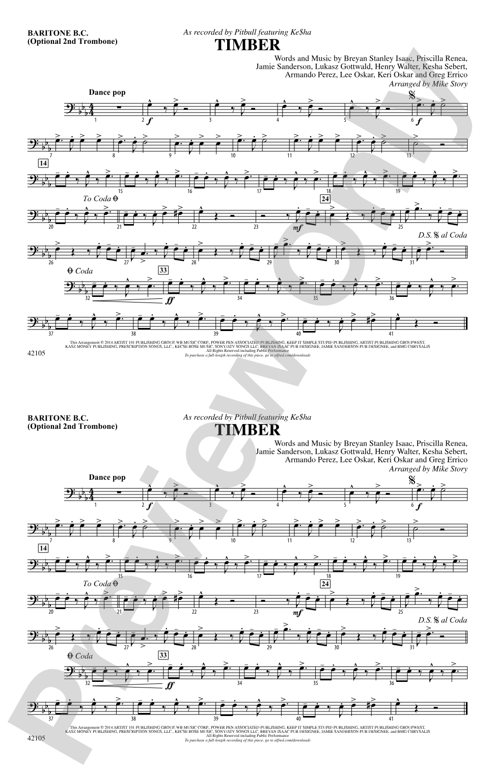 Timber: Baritone B.C.