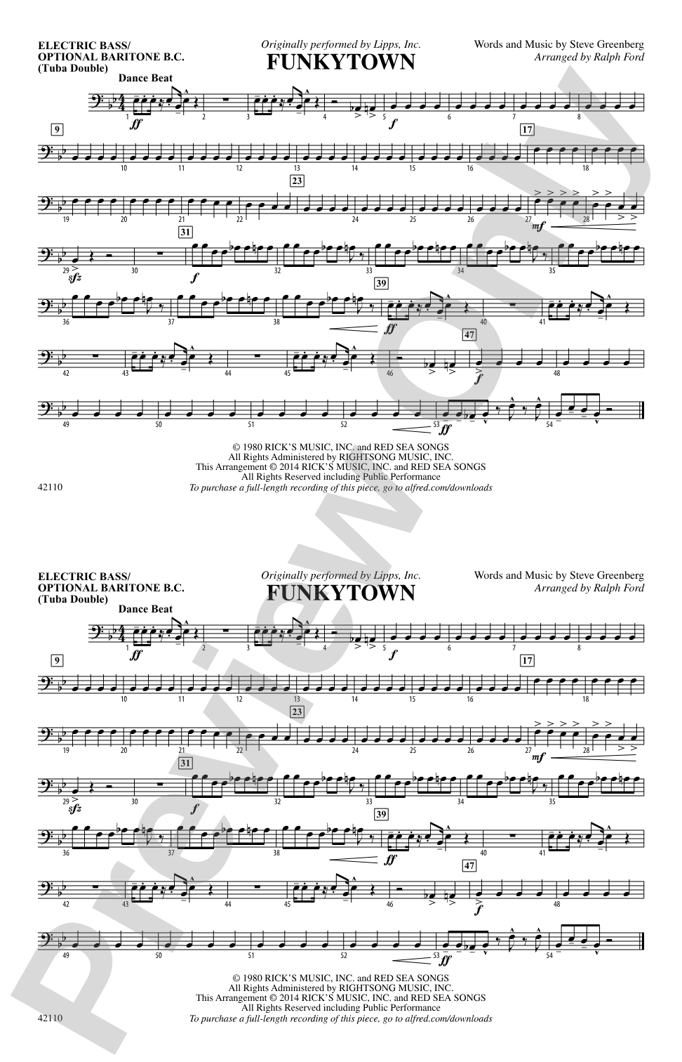 Funkytown: Electric Bass