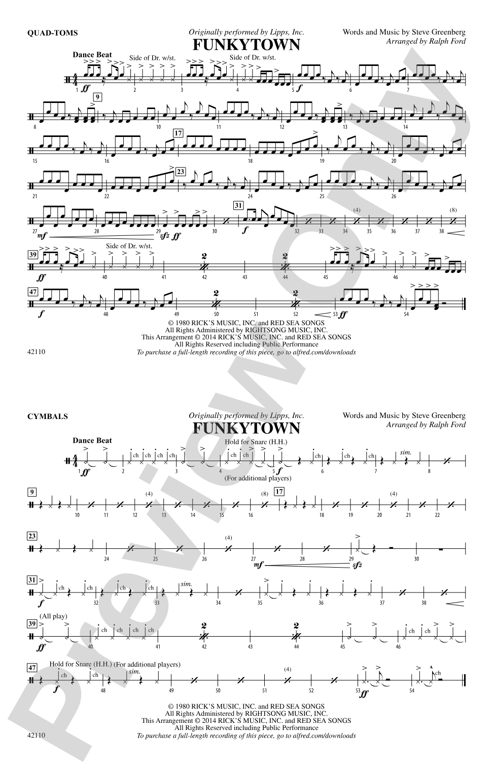 Funkytown: Quad-Toms