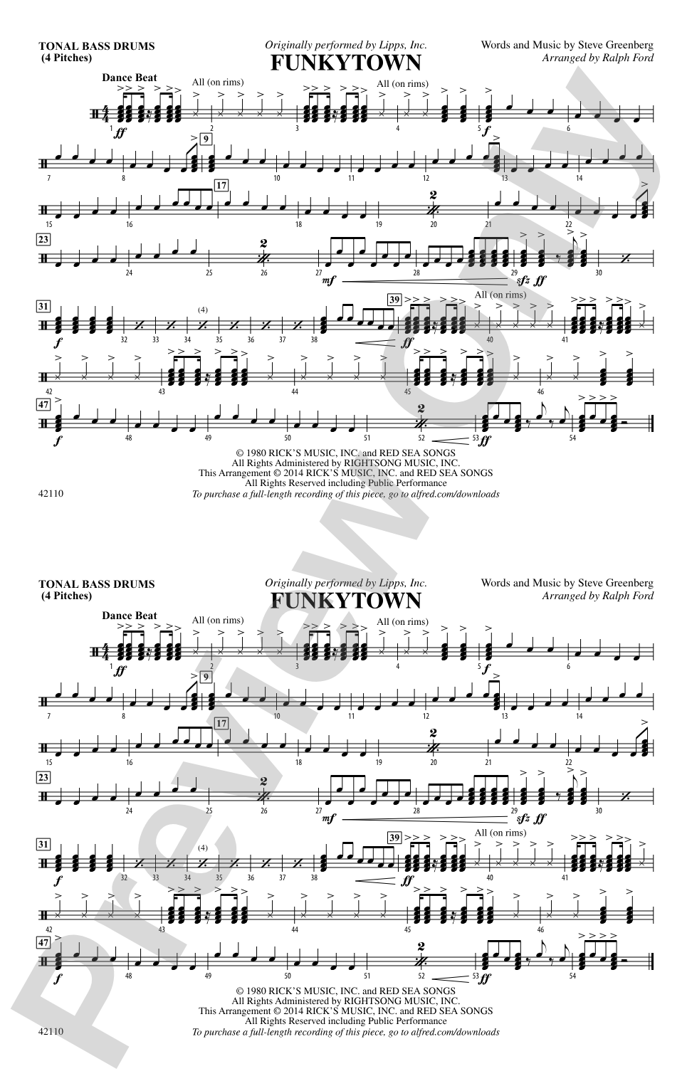 Funkytown: Tonal Bass Drum