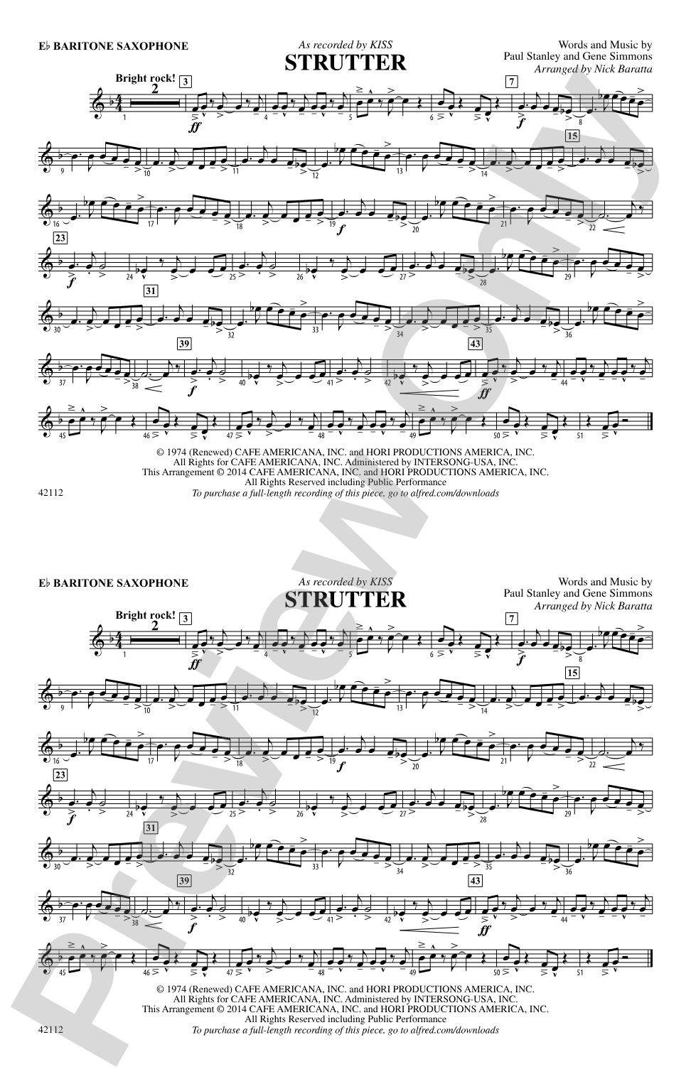 Strutter: E-flat Baritone Saxophone