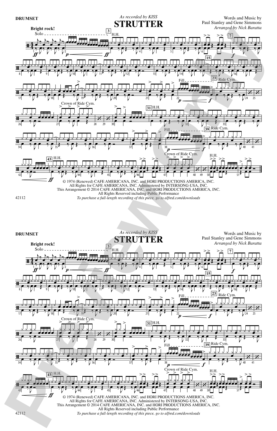 Strutter: Drums