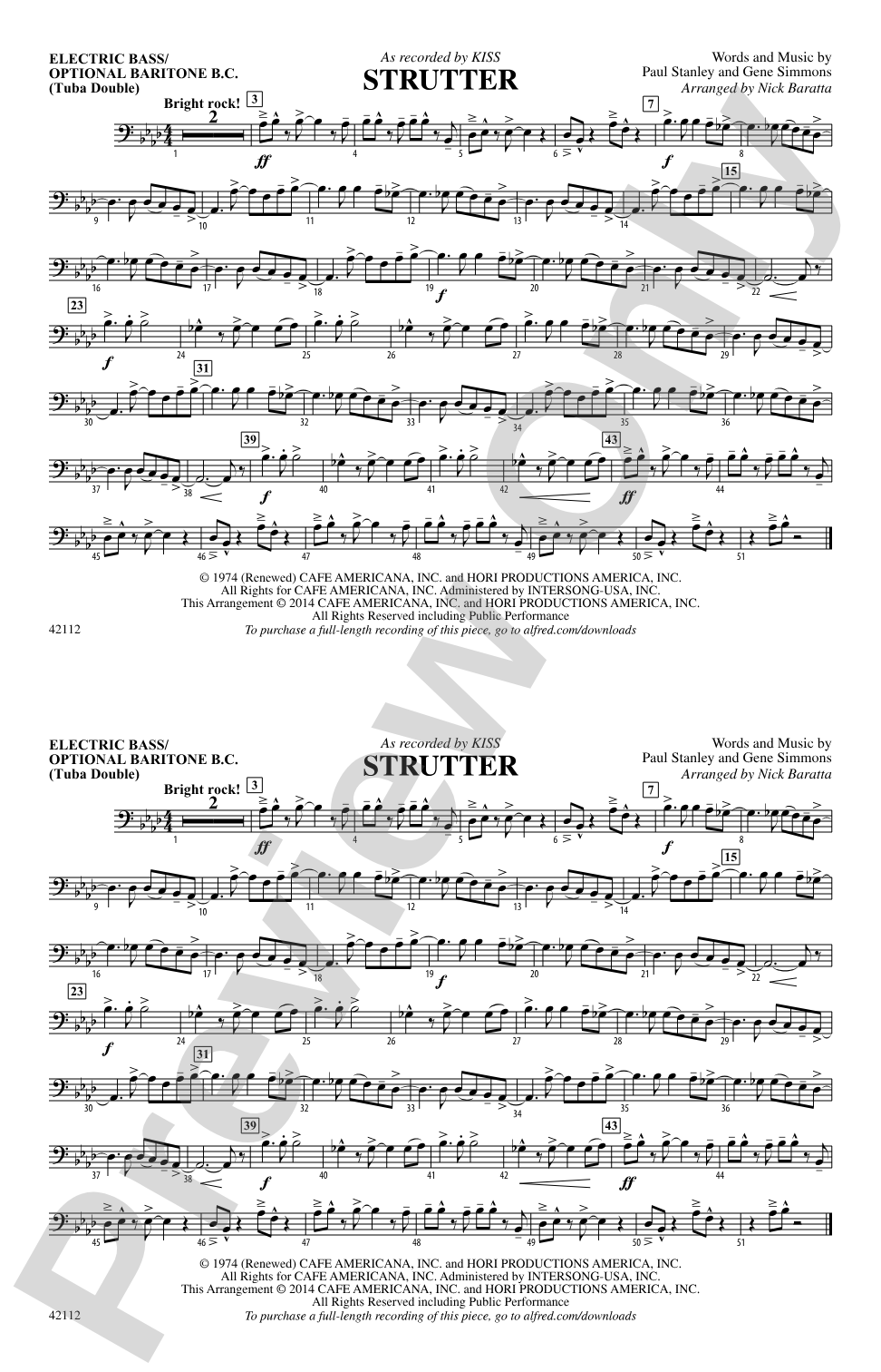 Strutter: Electric Bass
