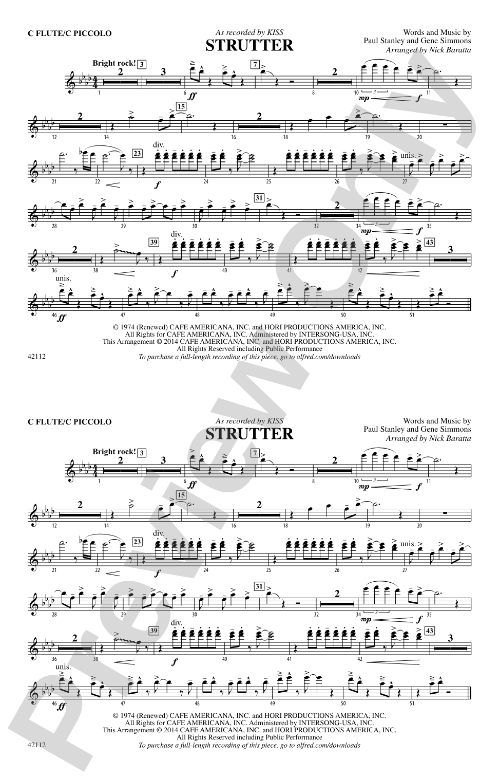 Strutter: Flute