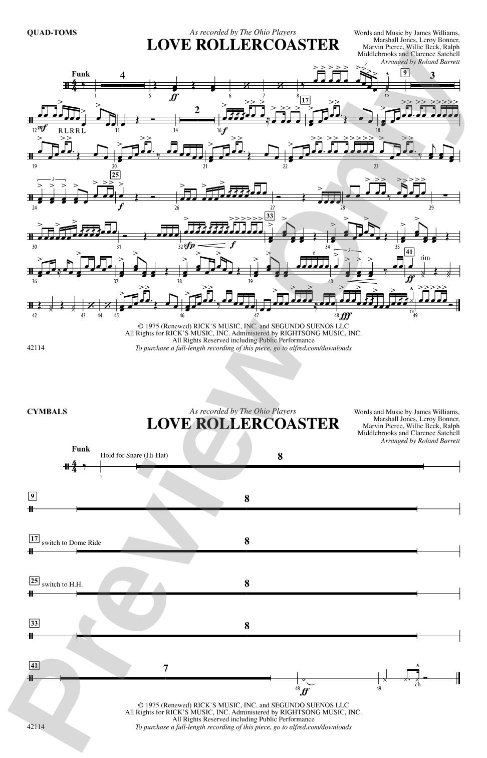 Love Rollercoaster: Quad-Toms