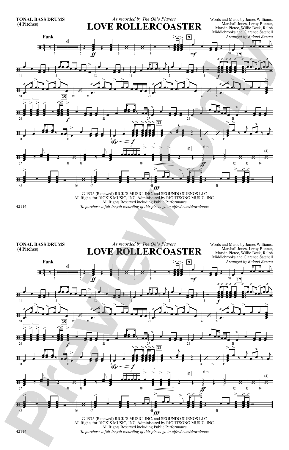 Love Rollercoaster: Tonal Bass Drum
