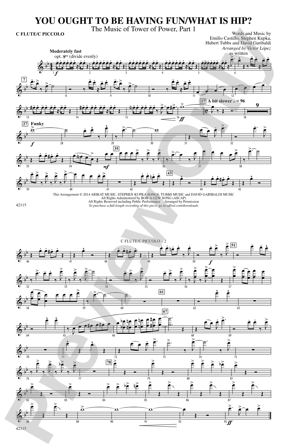 You Ought to Be Having Fun / What Is Hip?: Flute