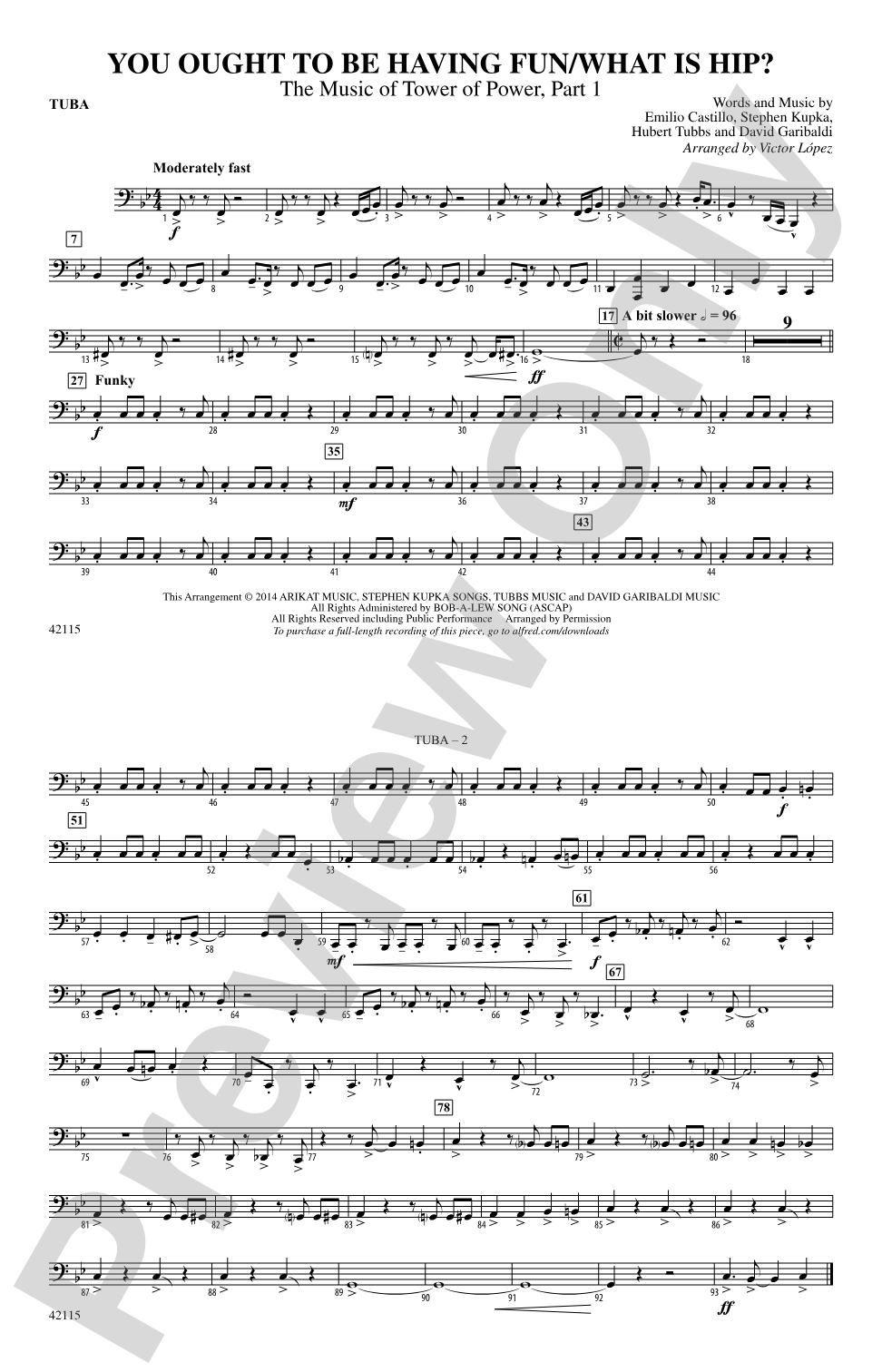 You Ought to Be Having Fun / What Is Hip?: Tuba