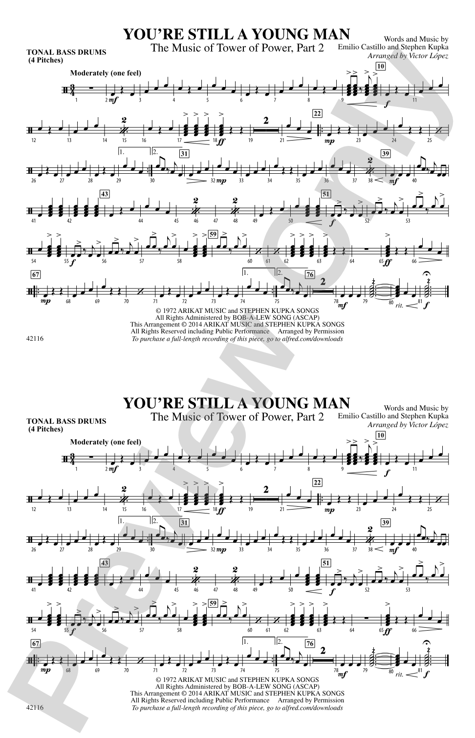 You're Still a Young Man: Tonal Bass Drum