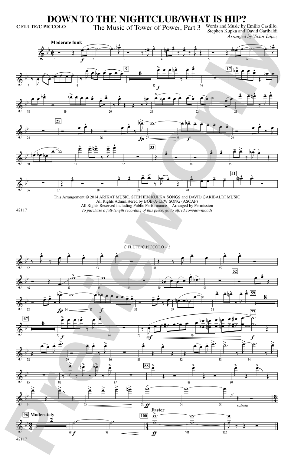 Down to the Nightclub / What Is Hip?: Flute