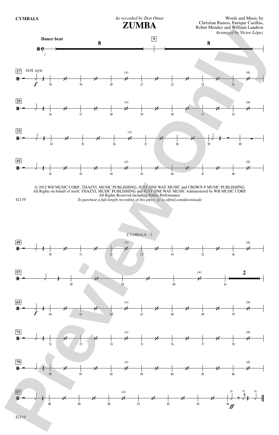Zumba: Cymbals
