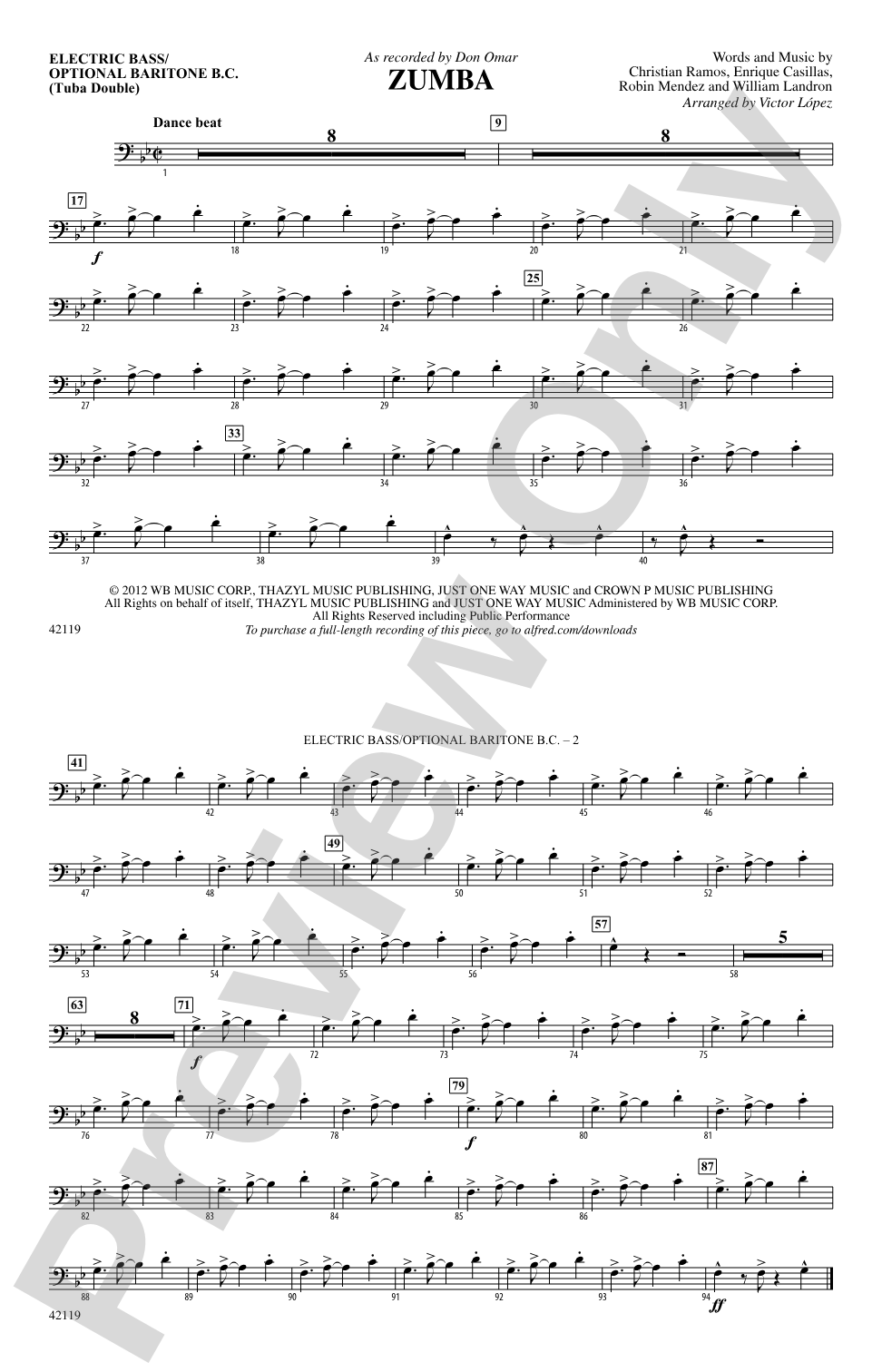 Zumba: Electric Bass