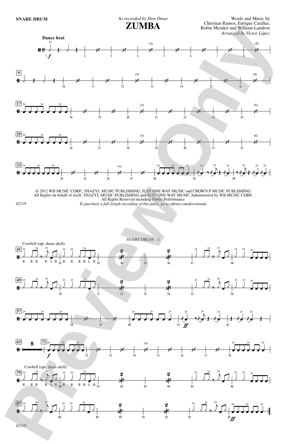Zumba: Snare Drum