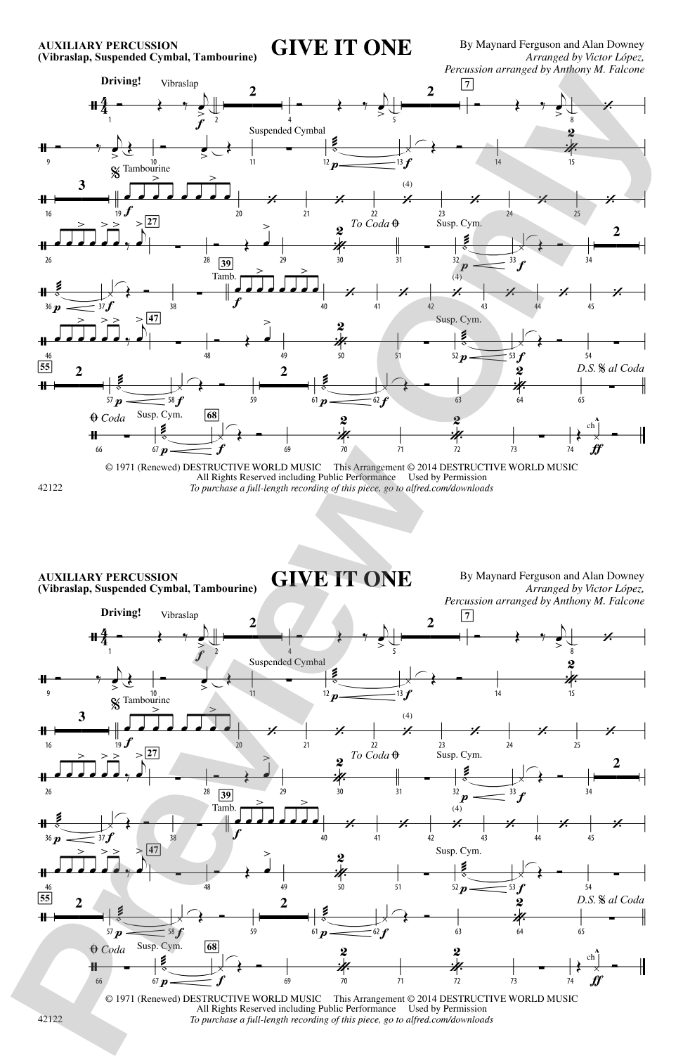 Give It One: Auxiliary Percussion