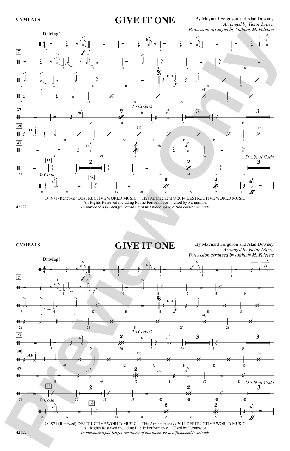 Give It One: Cymbals