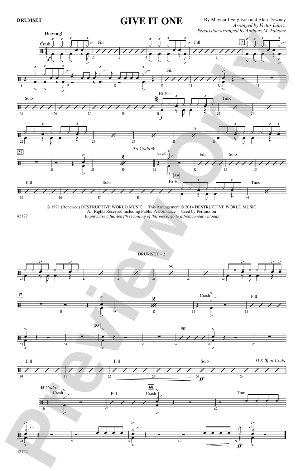 Give It One: Drums