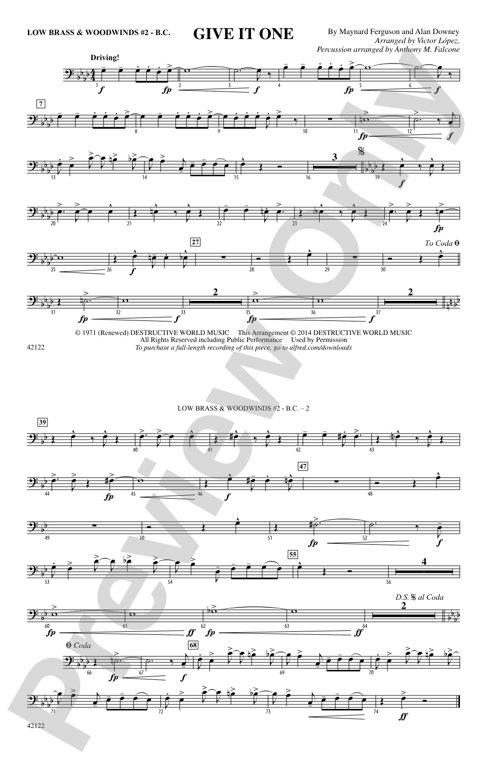 Give It One: Low Brass & Woodwinds #2 - Bass Clef