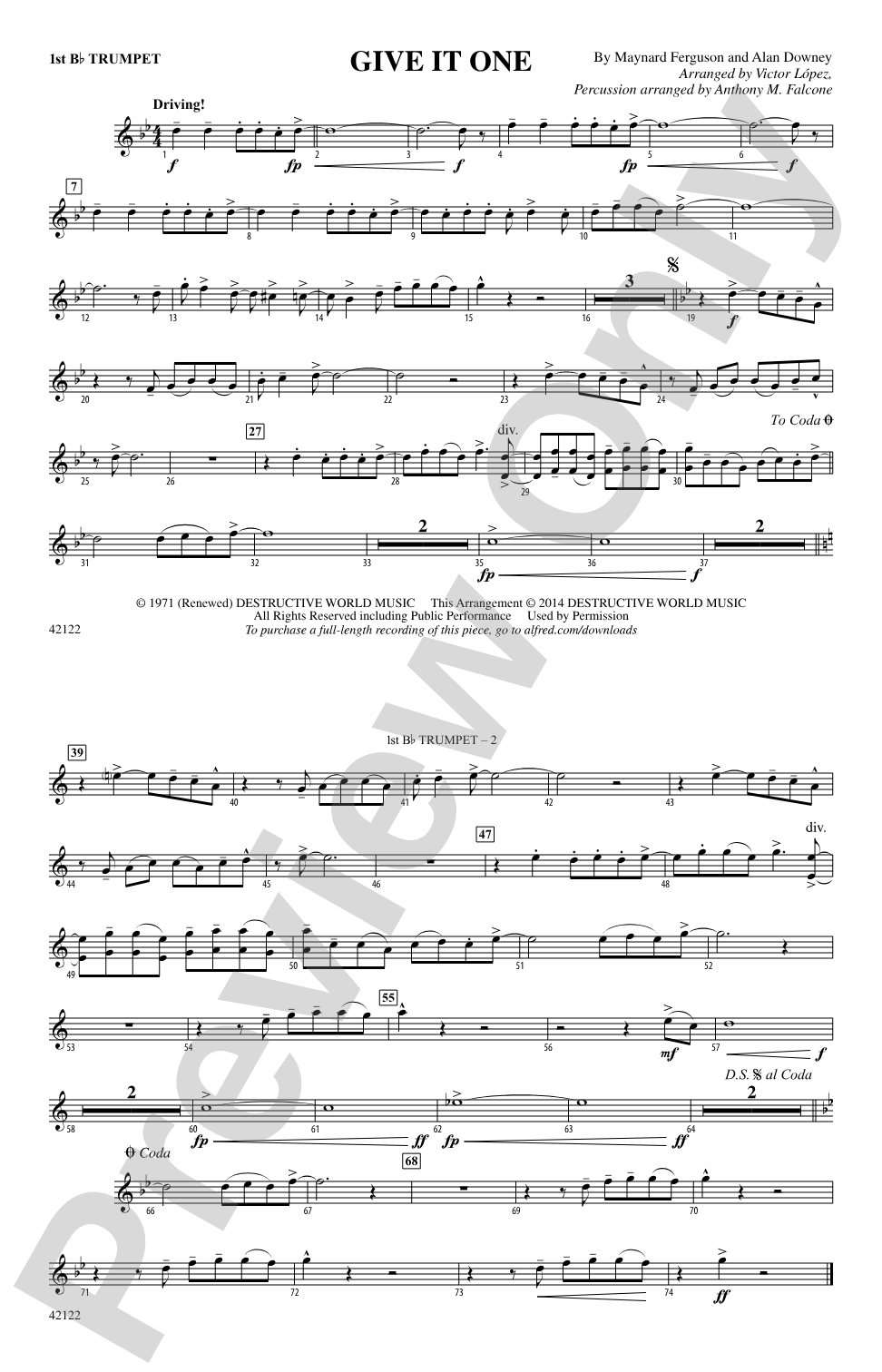 Give It One: 1st B-flat Trumpet
