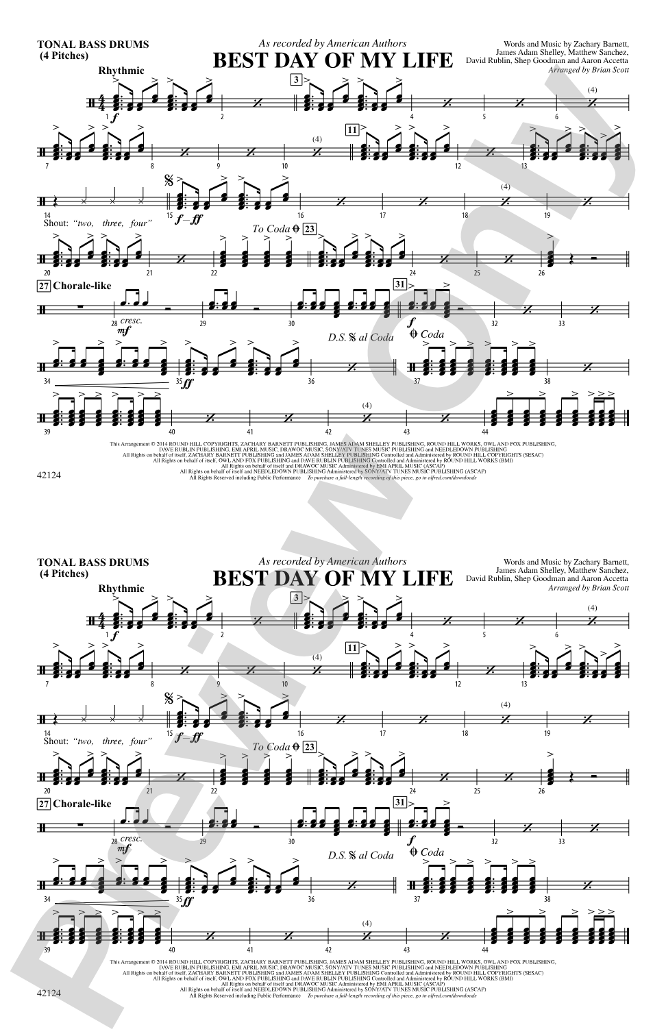 Best Day of My Life: Tonal Bass Drum