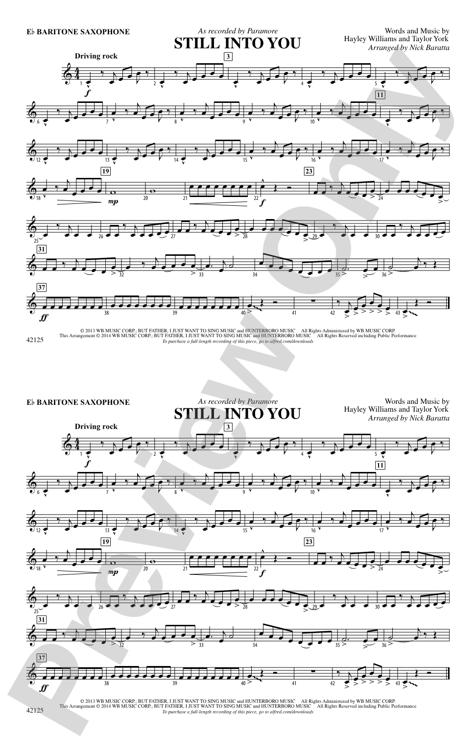 Still into You: E-flat Baritone Saxophone