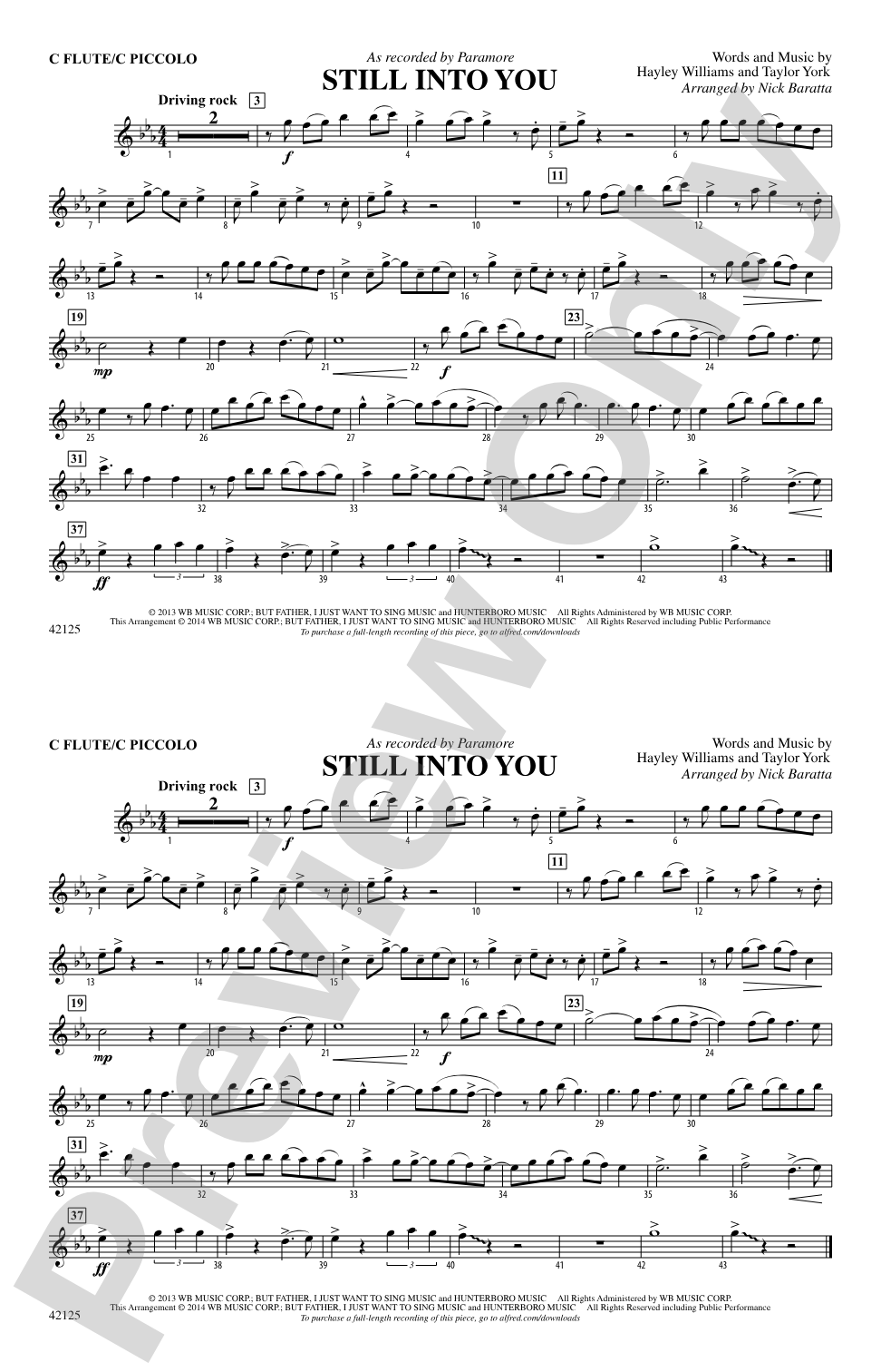 Still into You: Flute