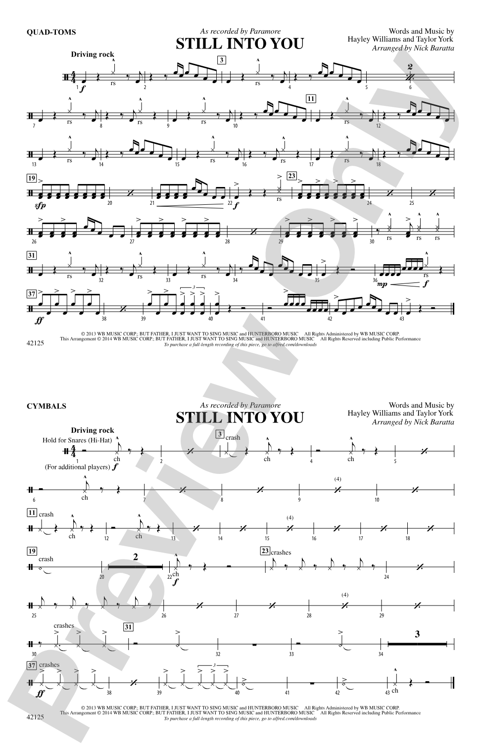 Still into You: Quad-Toms