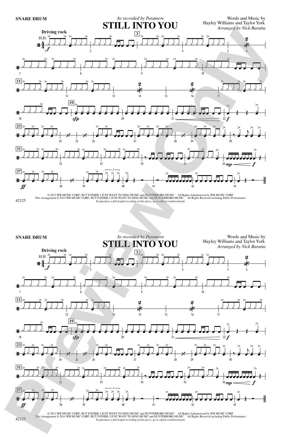 Still into You: Snare Drum