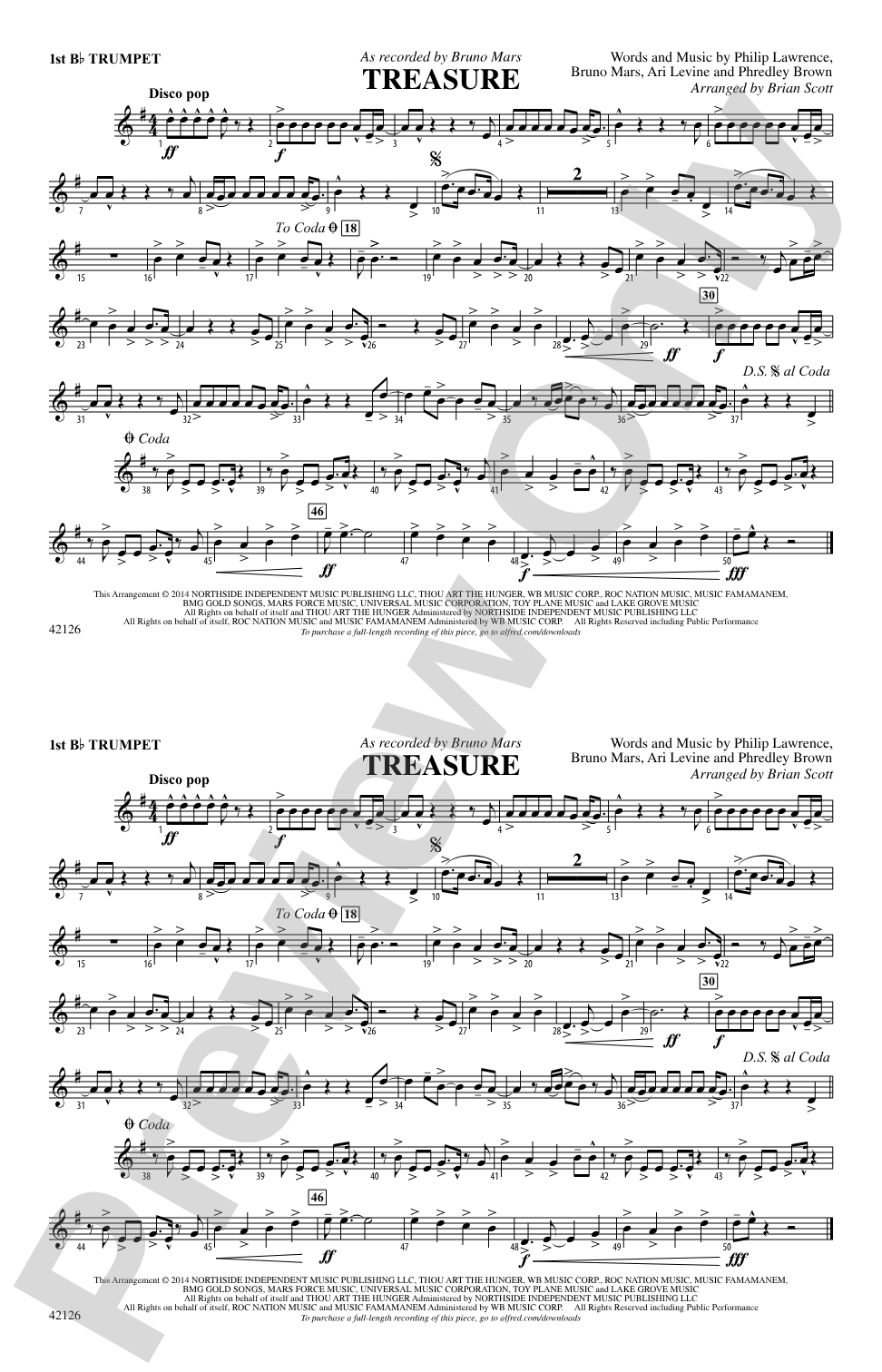 Treasure: 1st B-flat Trumpet