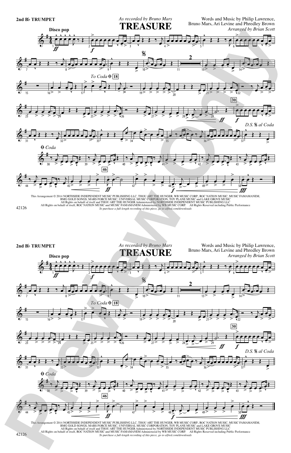 Treasure: 2nd B-flat Trumpet