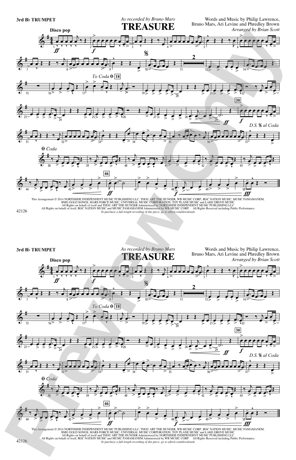 Treasure: 3rd B-flat Trumpet