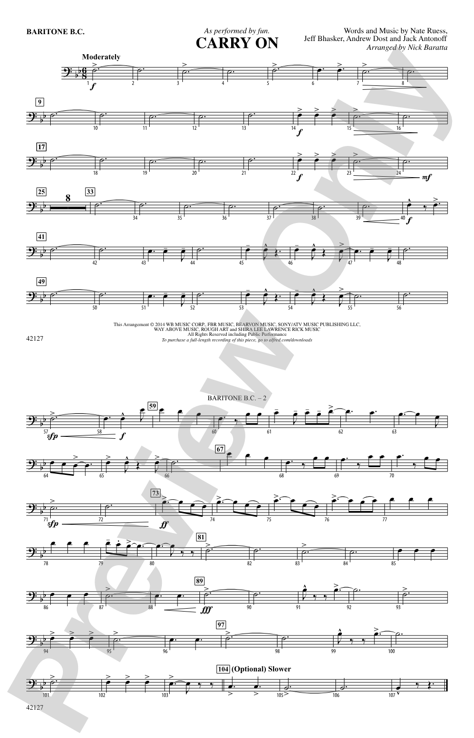 Carry On: Baritone B.C.