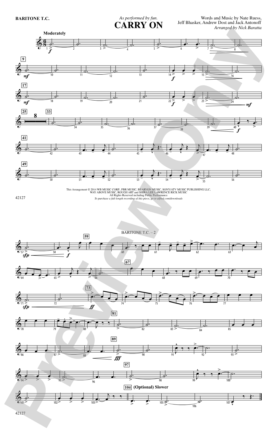Carry On: Baritone T.C.