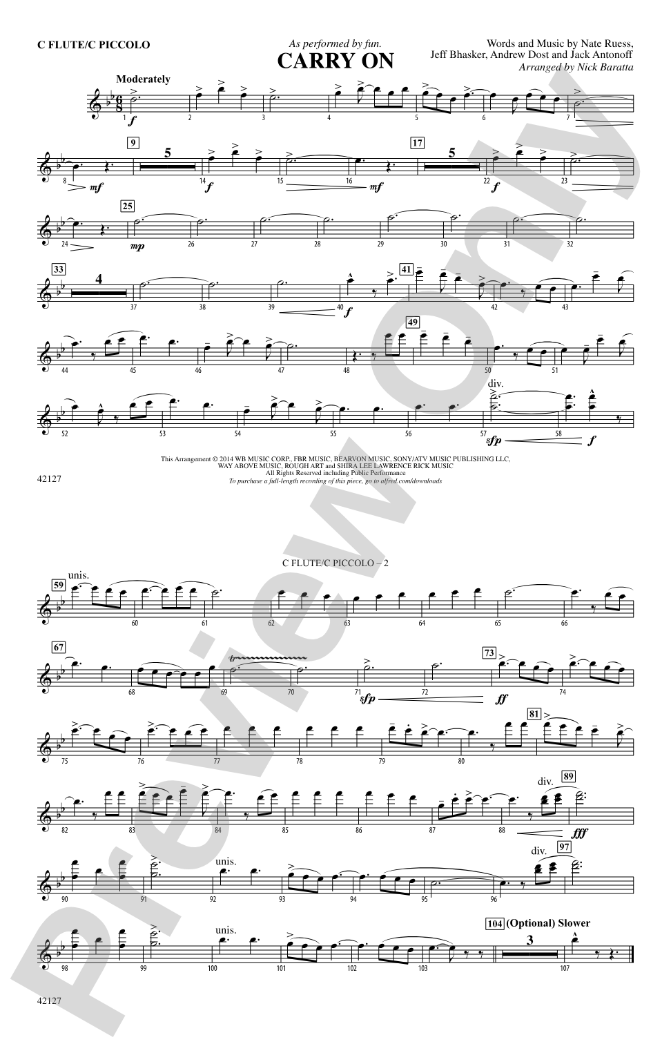 Carry On: Flute