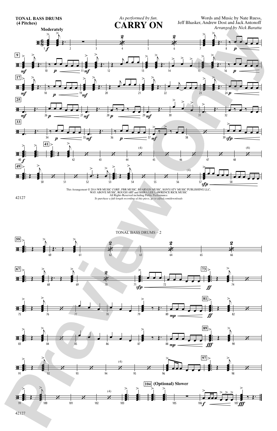 Carry On: Tonal Bass Drum