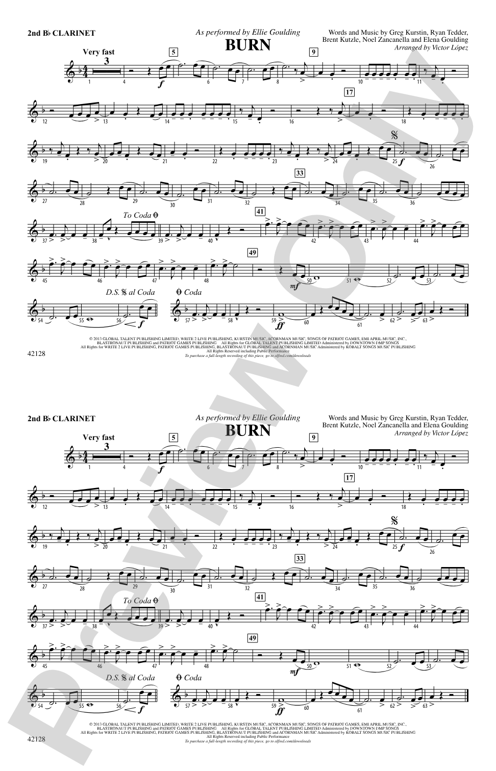 Burn: 2nd B-flat Clarinet