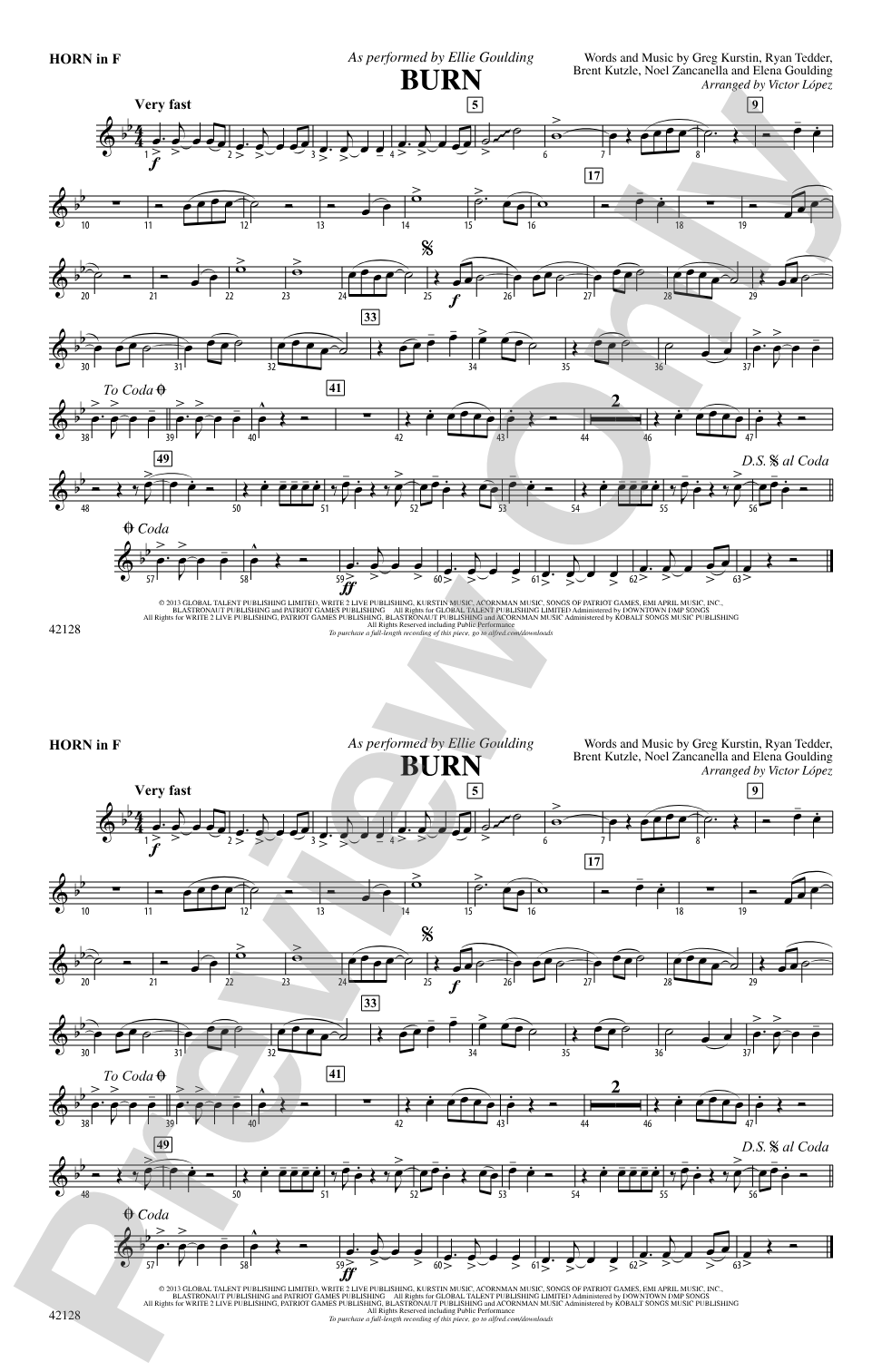 Burn: 1st F Horn