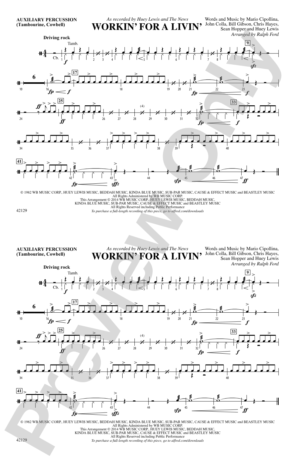 Workin' for a Livin': Auxiliary Percussion