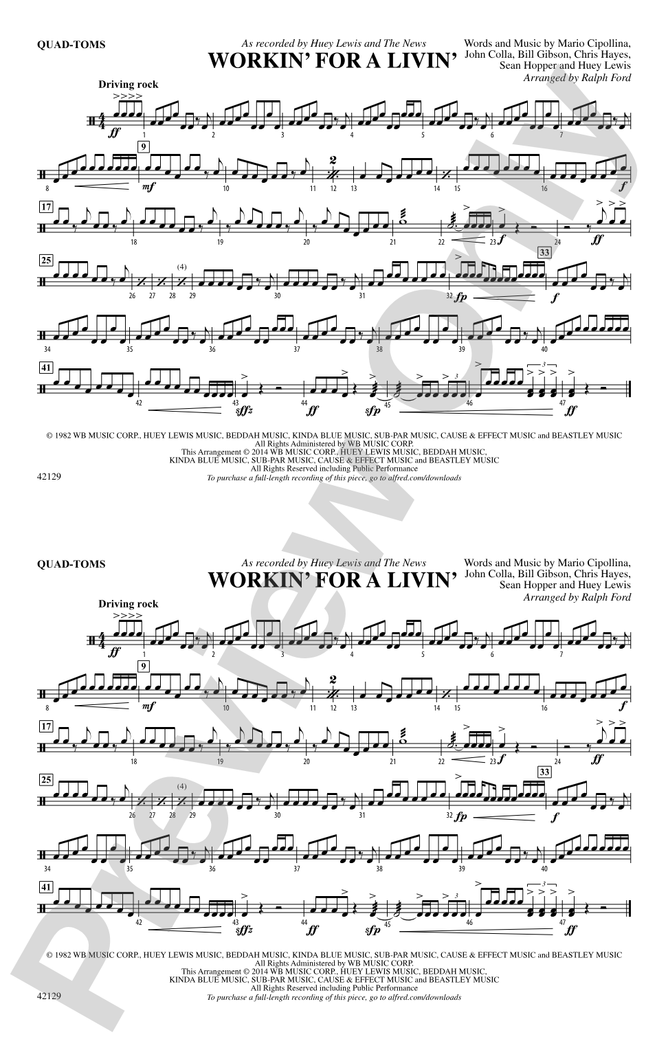 Workin' for a Livin': Quad-Toms
