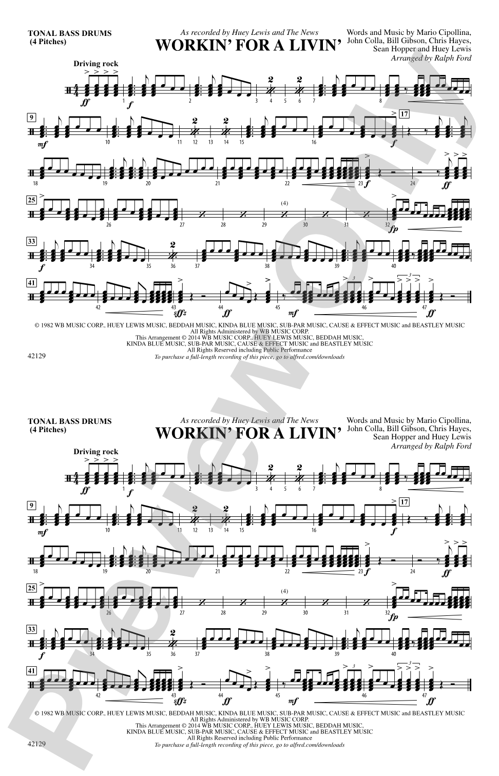 Workin' for a Livin': Tonal Bass Drum