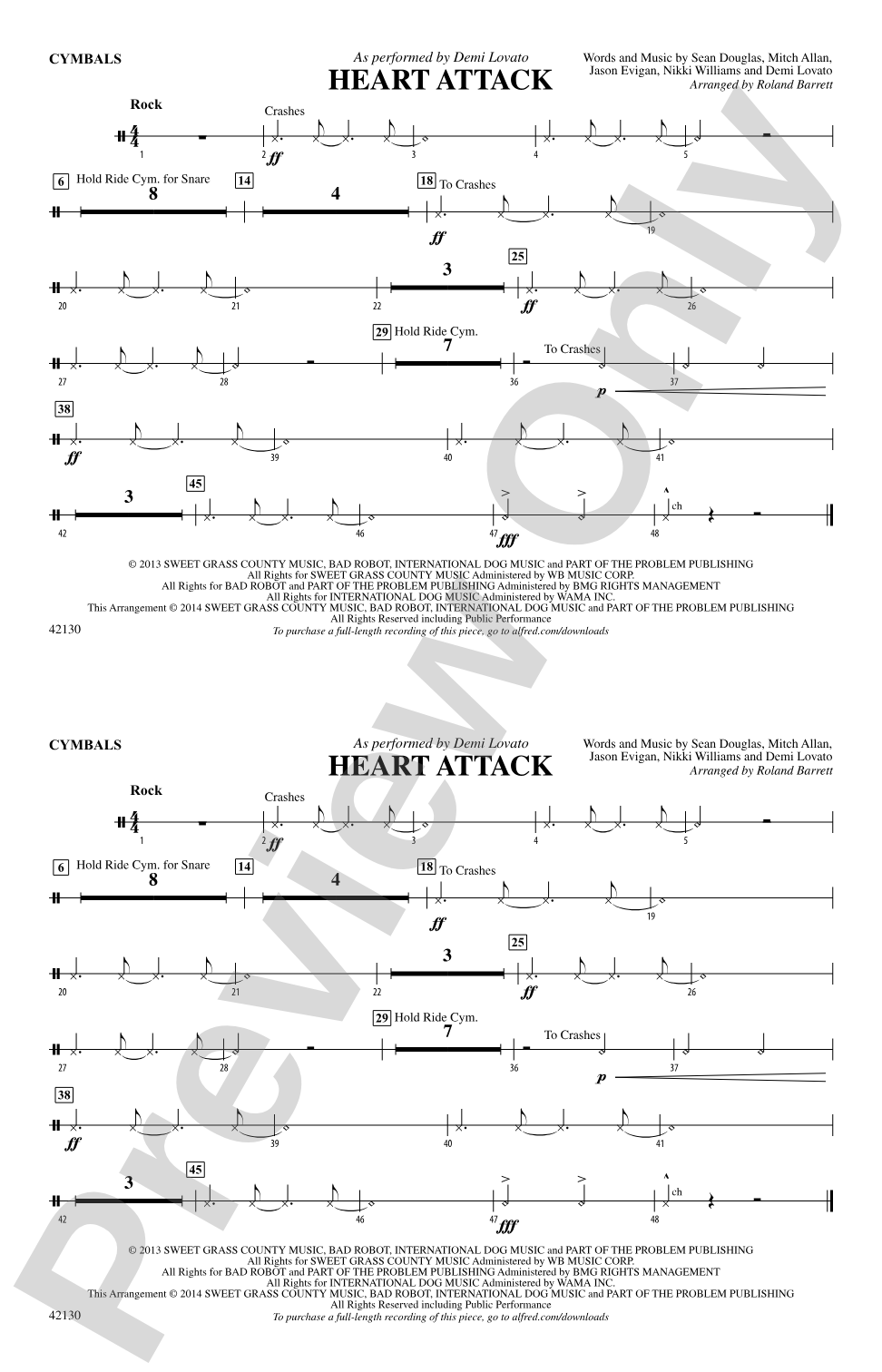 Heart Attack: Cymbals