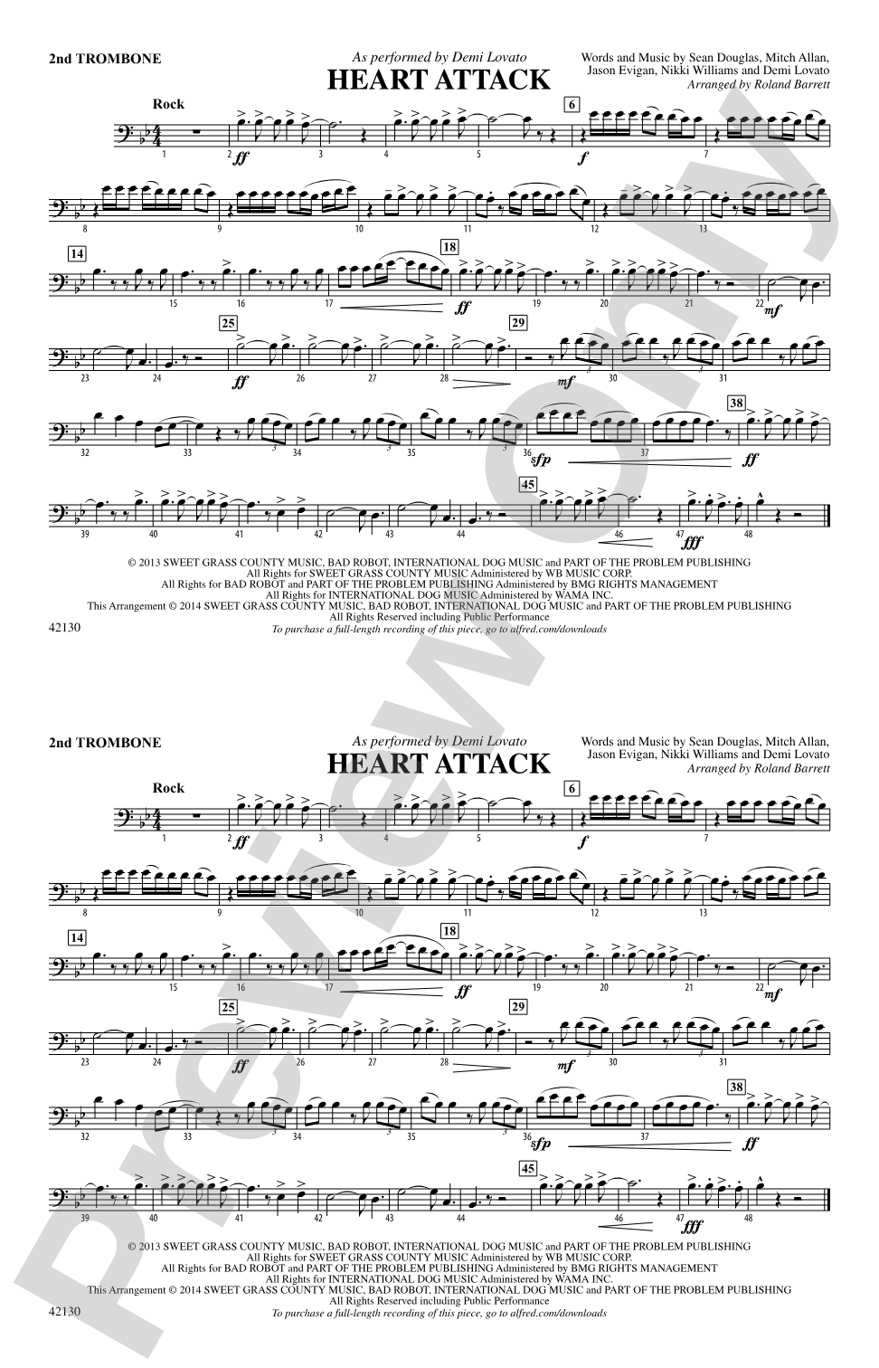 Heart Attack: 2nd Trombone