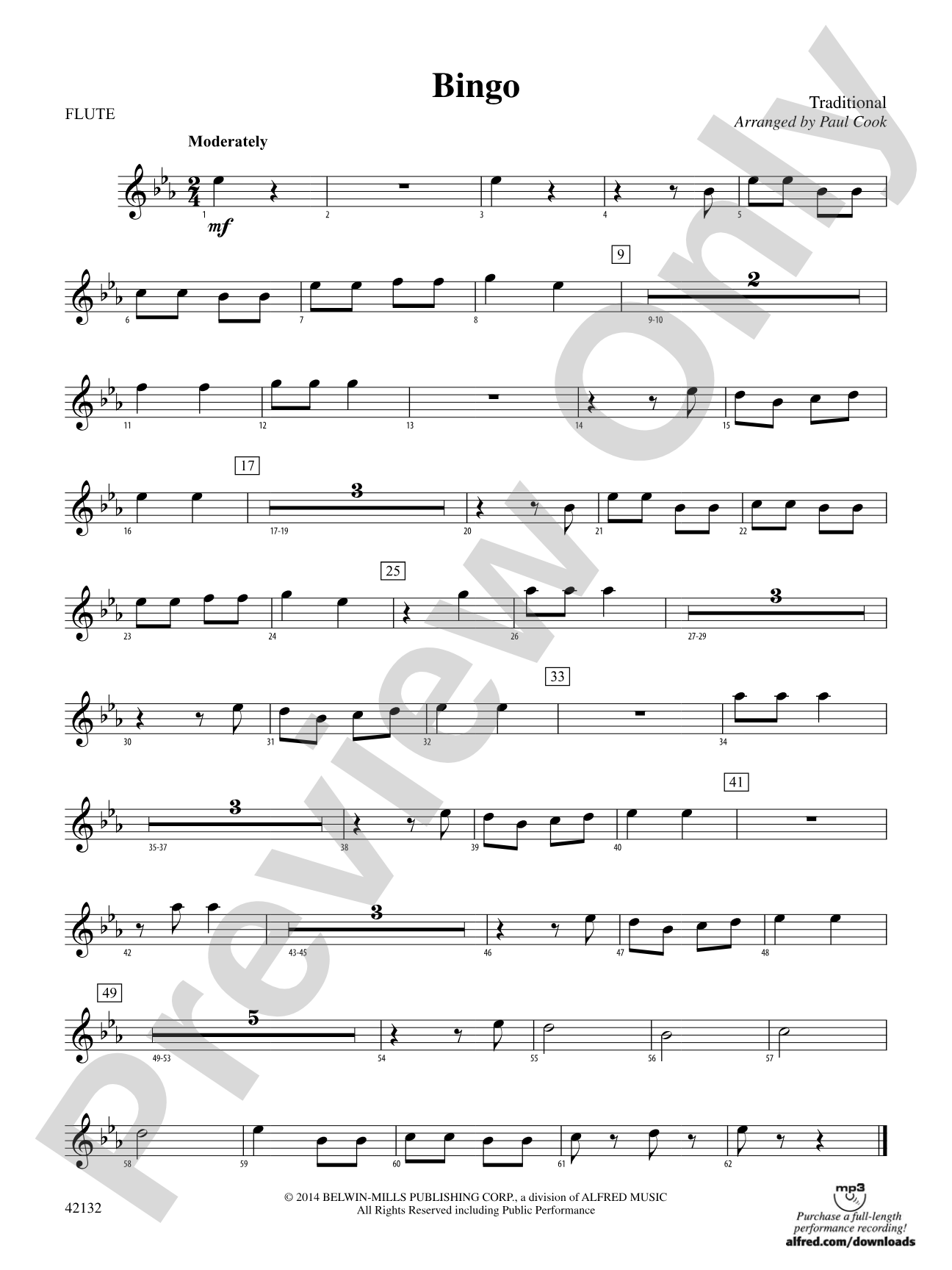 Bingo: Flute