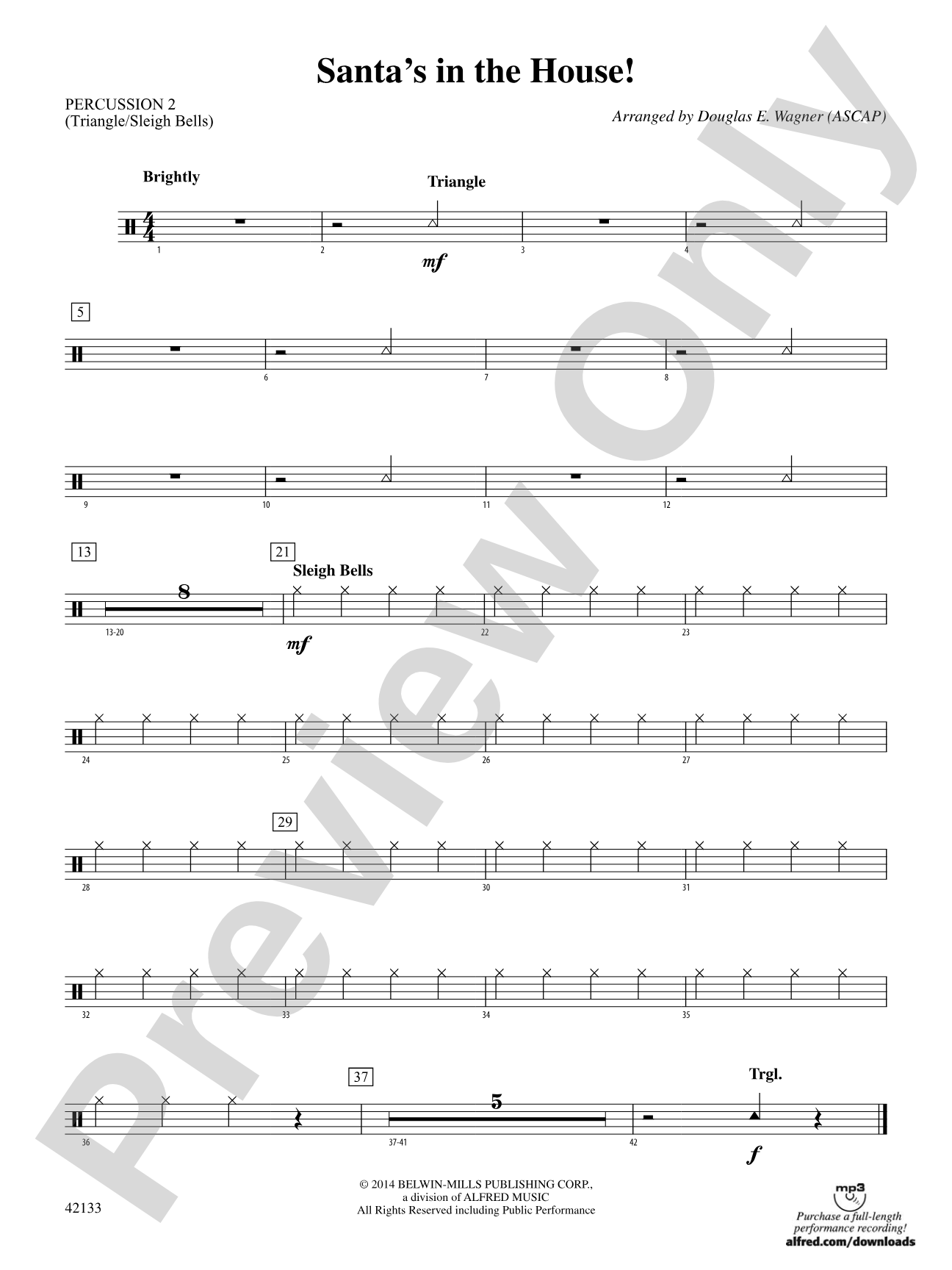 Santa's in the House!: 2nd Percussion