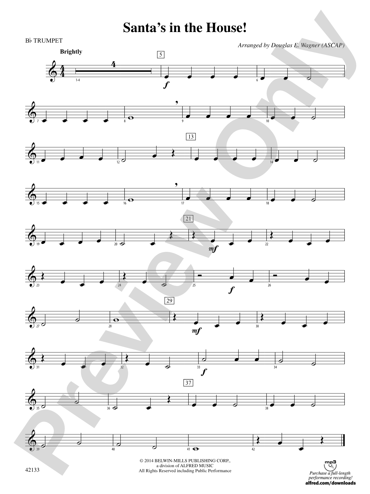 Santa's in the House!: 1st B-flat Trumpet