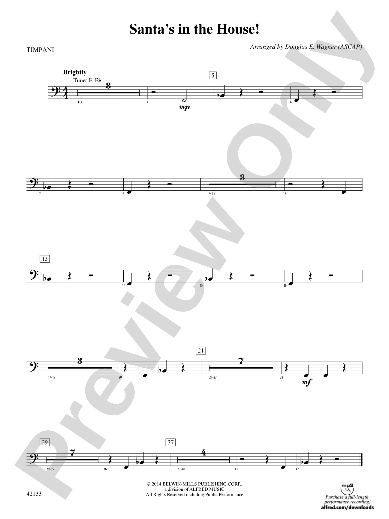 Santa's in the House!: Timpani