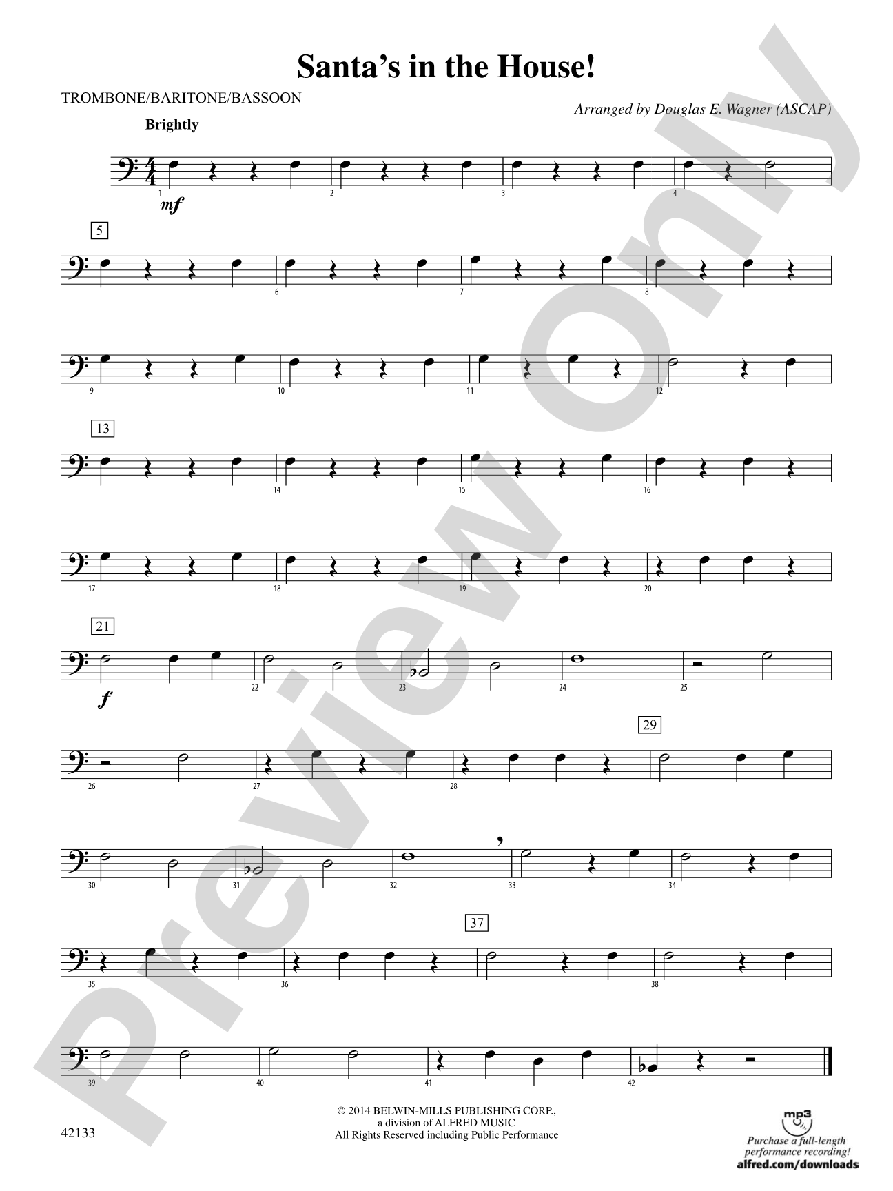 Santa's in the House!: 1st Trombone