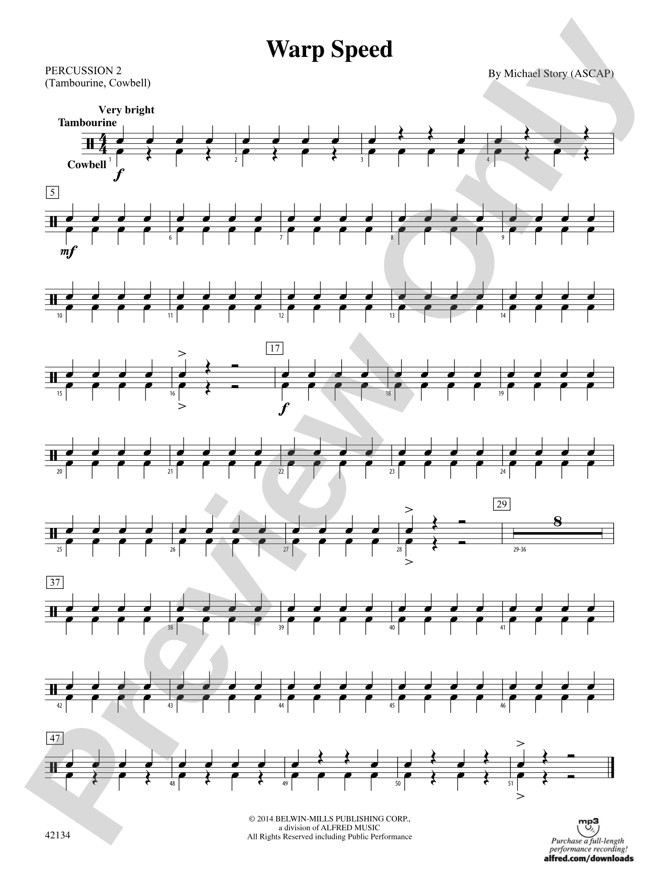 Warp Speed: 2nd Percussion