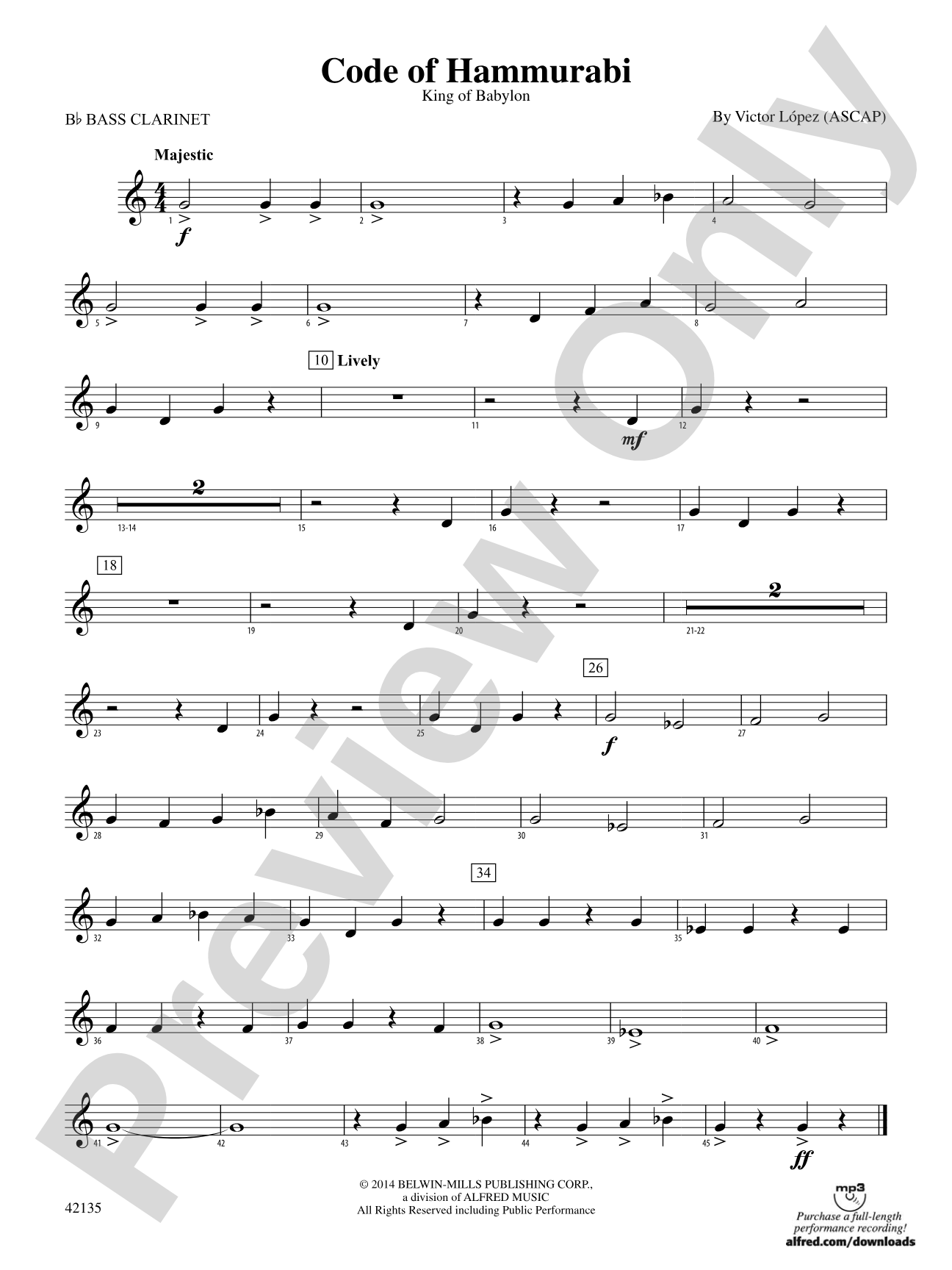 Code of Hammurabi: B-flat Bass Clarinet