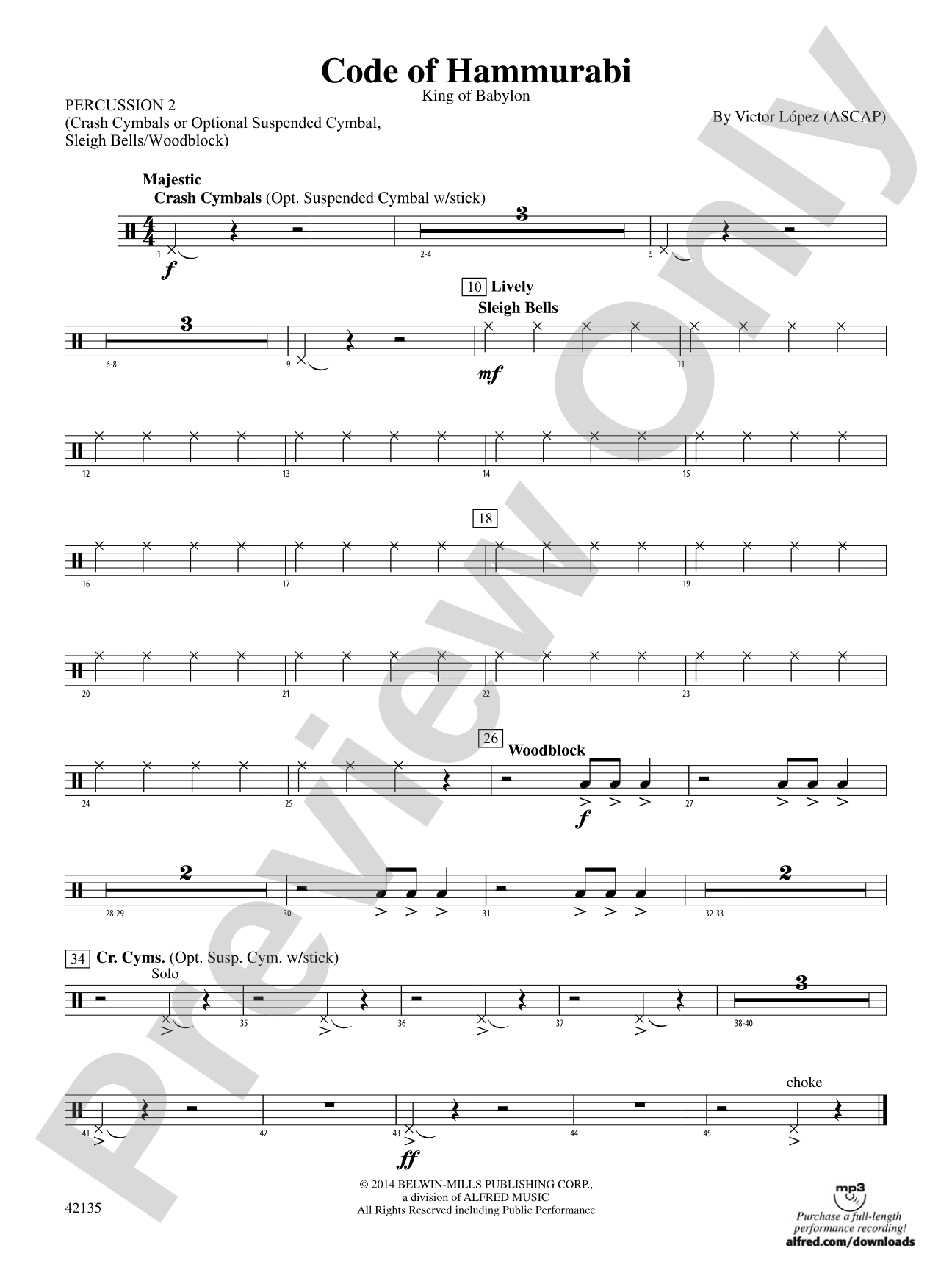 Code of Hammurabi: 2nd Percussion